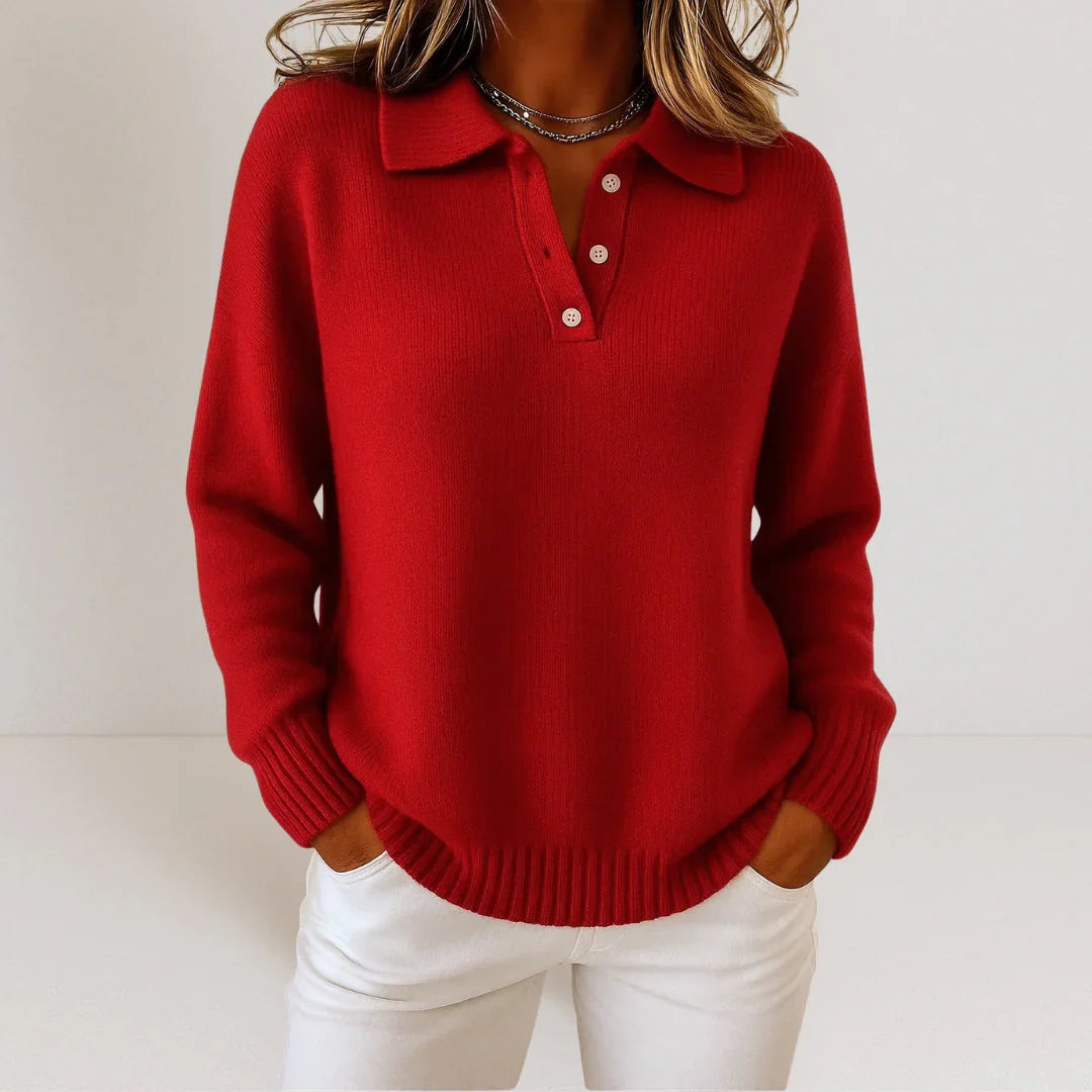 Isidora™ | Sweater tejido de cuello polo