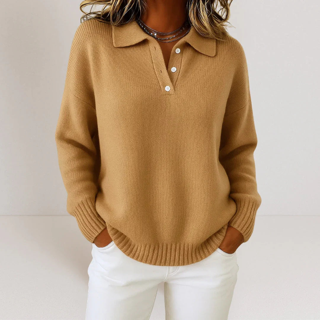 Isidora™ | Sweater tejido de cuello polo