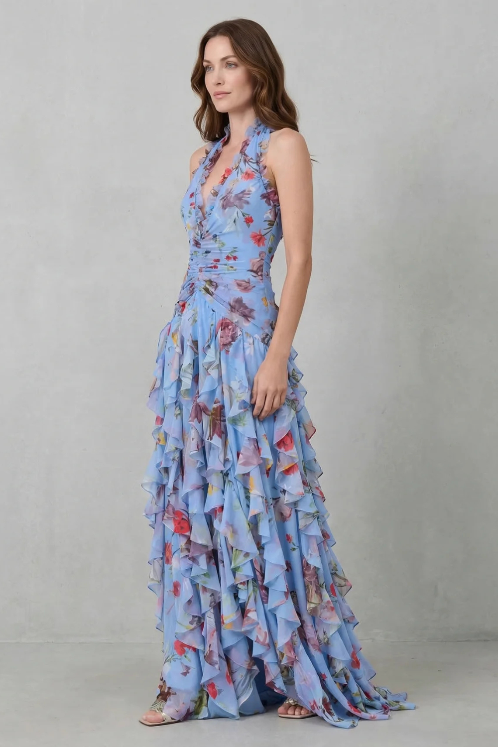 Belladina | Vestido maxi con escote halter