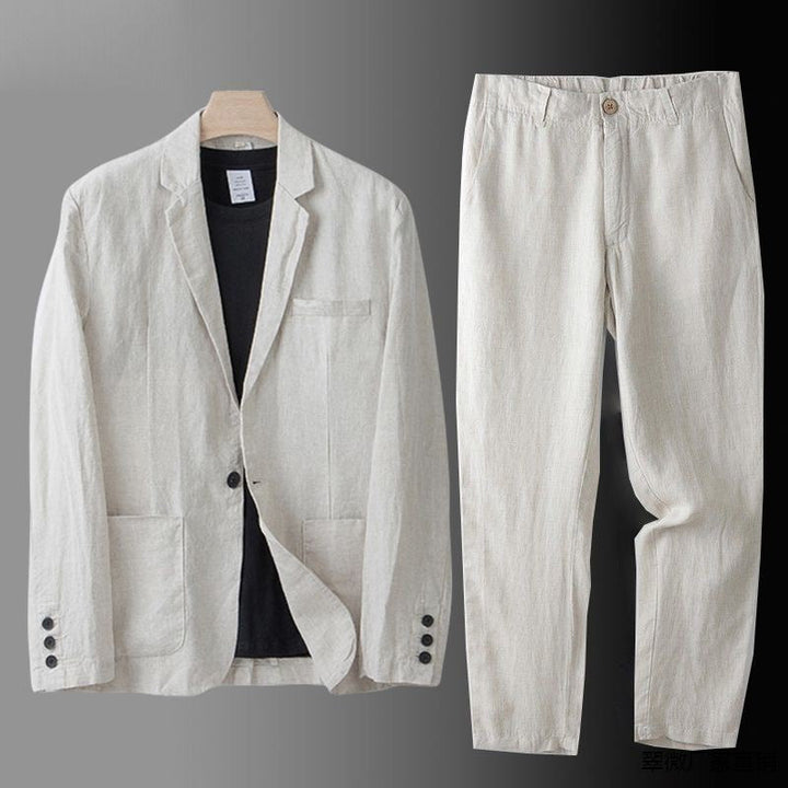 LUCAS | TRAJE DE LINO PREMIUM DE CORTE CLASICO