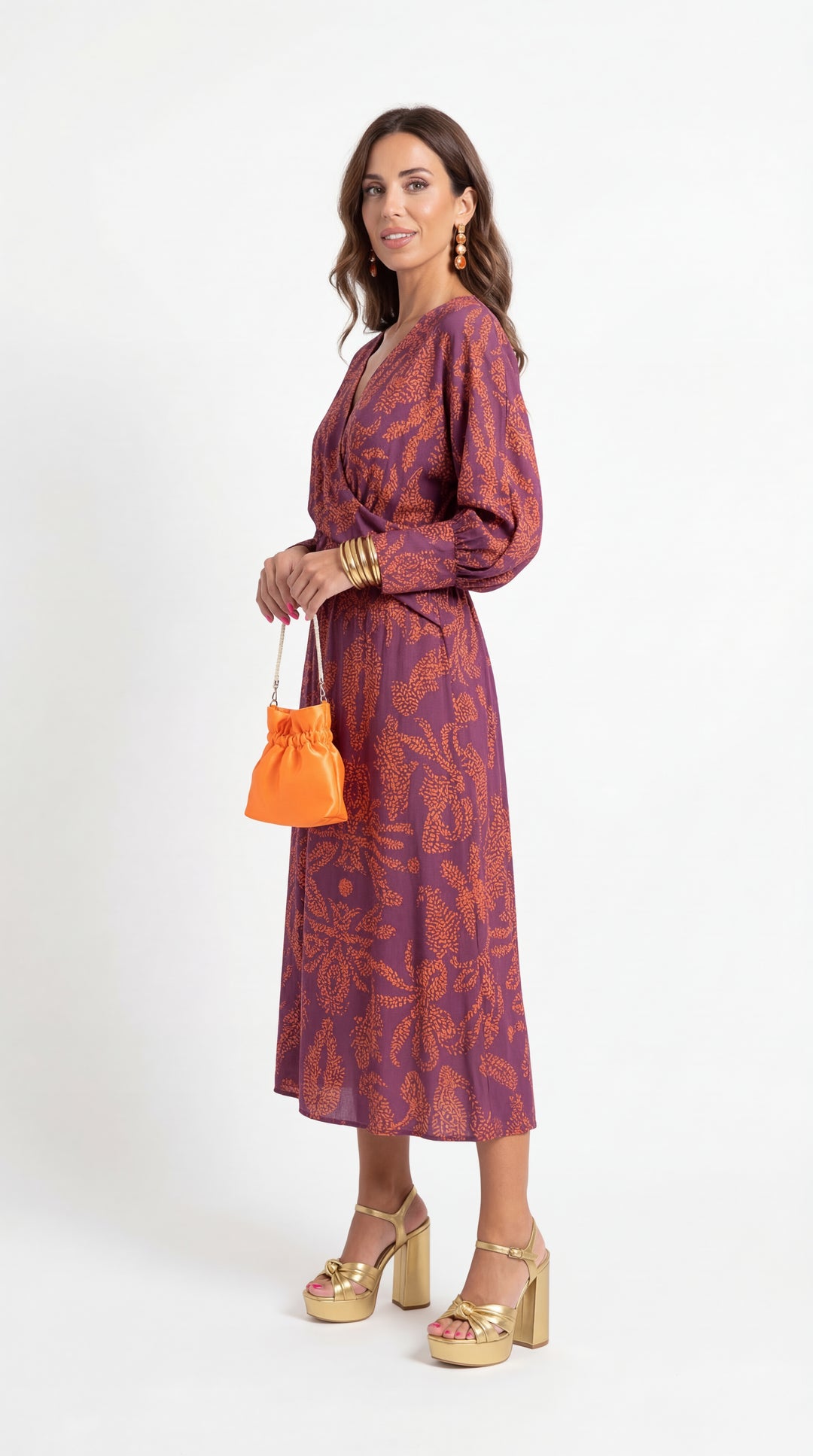 Isadora™ – Vestido Midi Elegante con Estampado de Encanto Atemporal