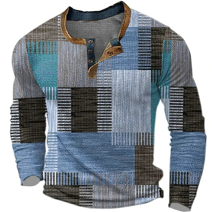 MATEO™| CAMISA DE MANGA LARGA PARA HOMBRE EN TONOS COLORIDOS