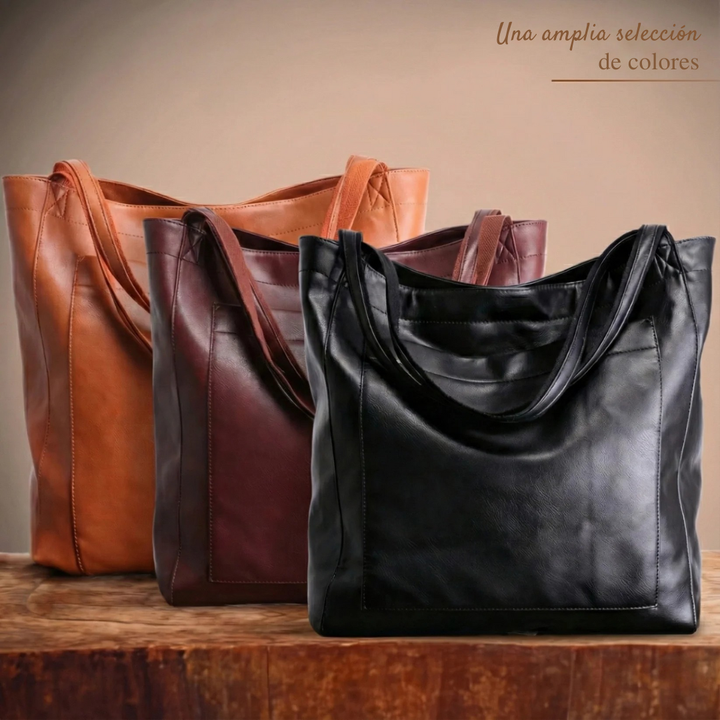 Lorena™ | Bolso de piel moderno y elegante
