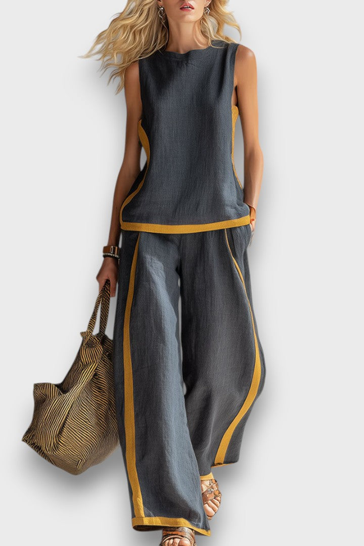 AURENE | CONJUNTO DE LINO DE DOS PIEZAS